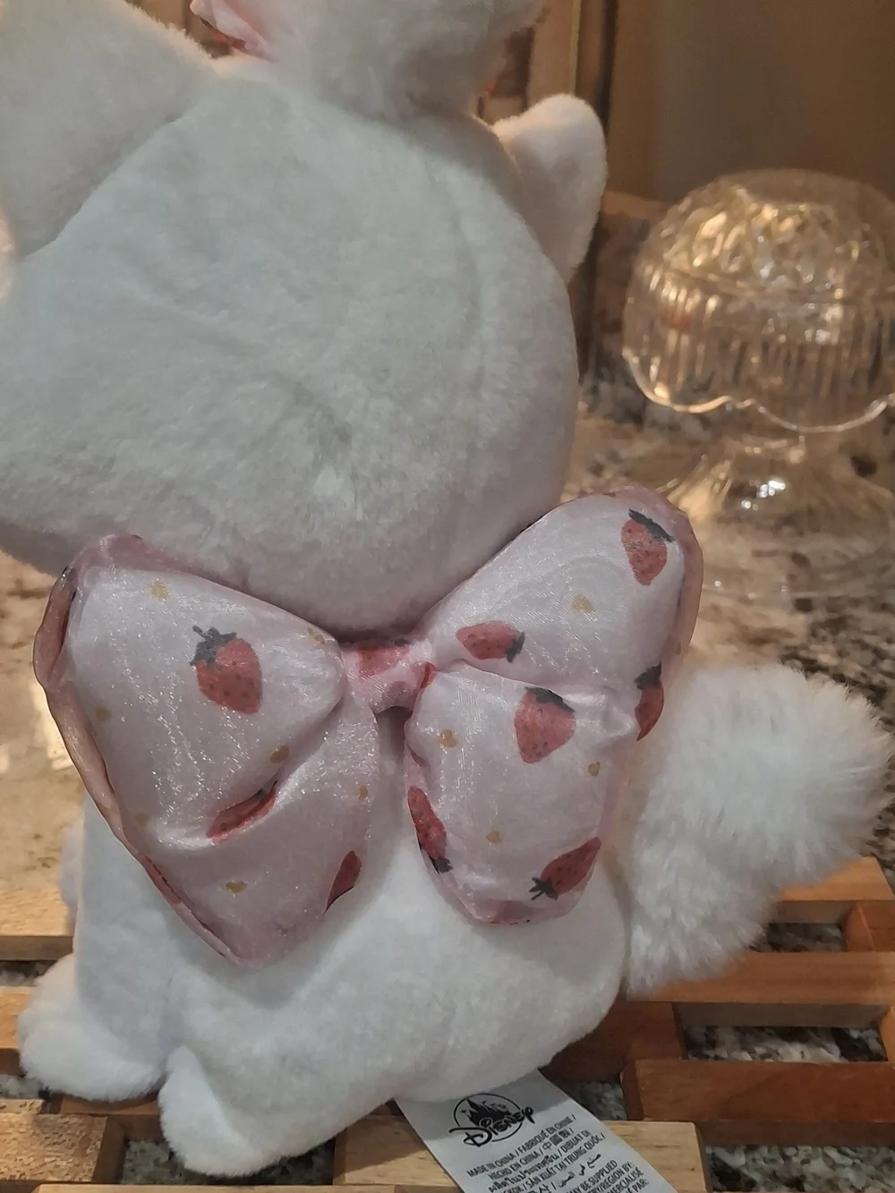 Disney Store Marie Aristocats Strawberry Plush Cat 11